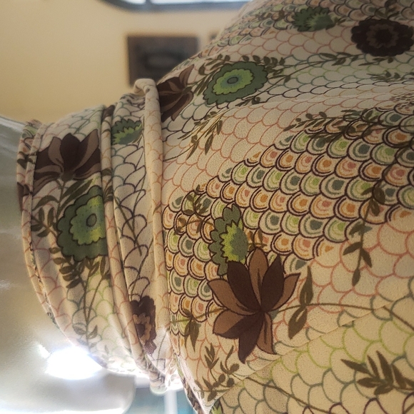 Cream Vintage Secretary Dress 70s 80s - Picture 6 of 9